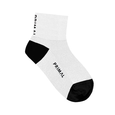 Primal Logo White Mid Cuff Sock
