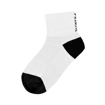 Primal Logo White Mid Cuff Sock
