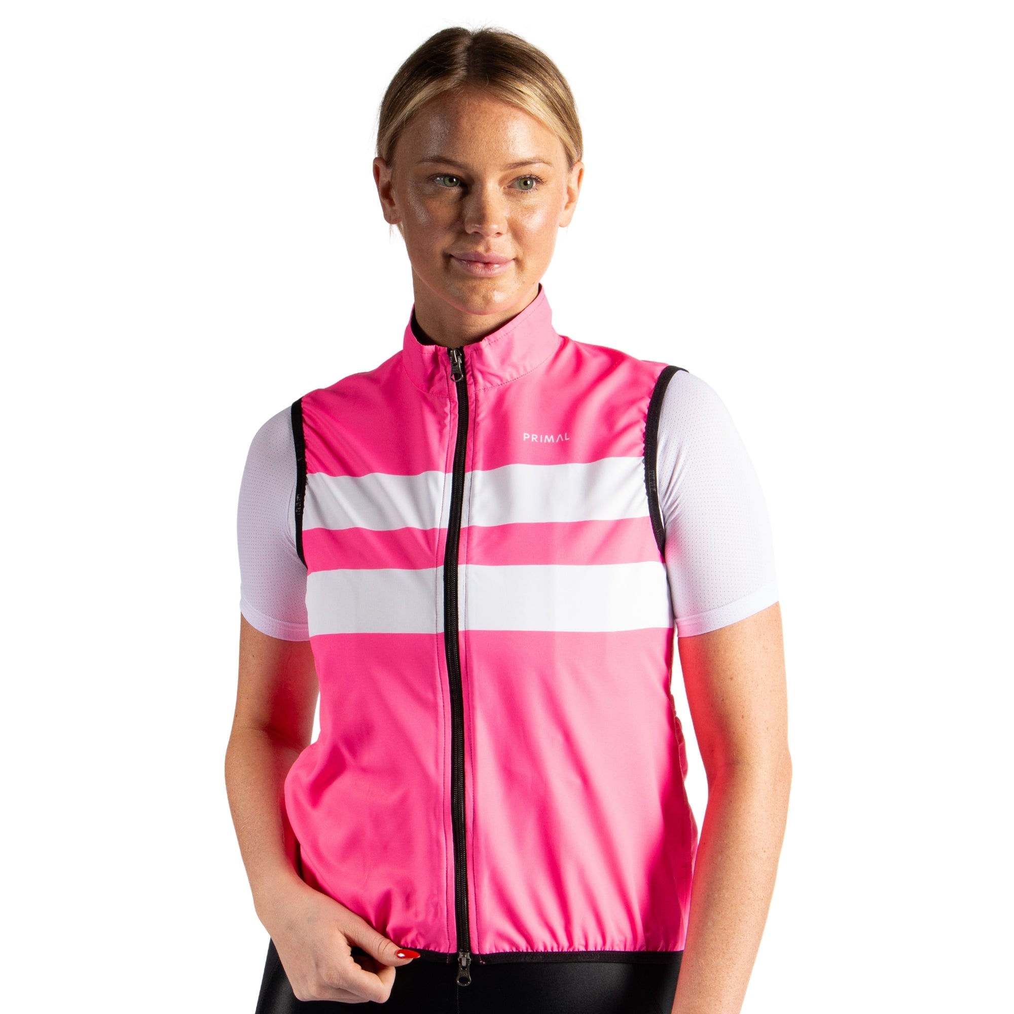 Hi Viz Pink Stripe Women s Wind Vest hi-viz-pink-stripe-women-s-wind-vest