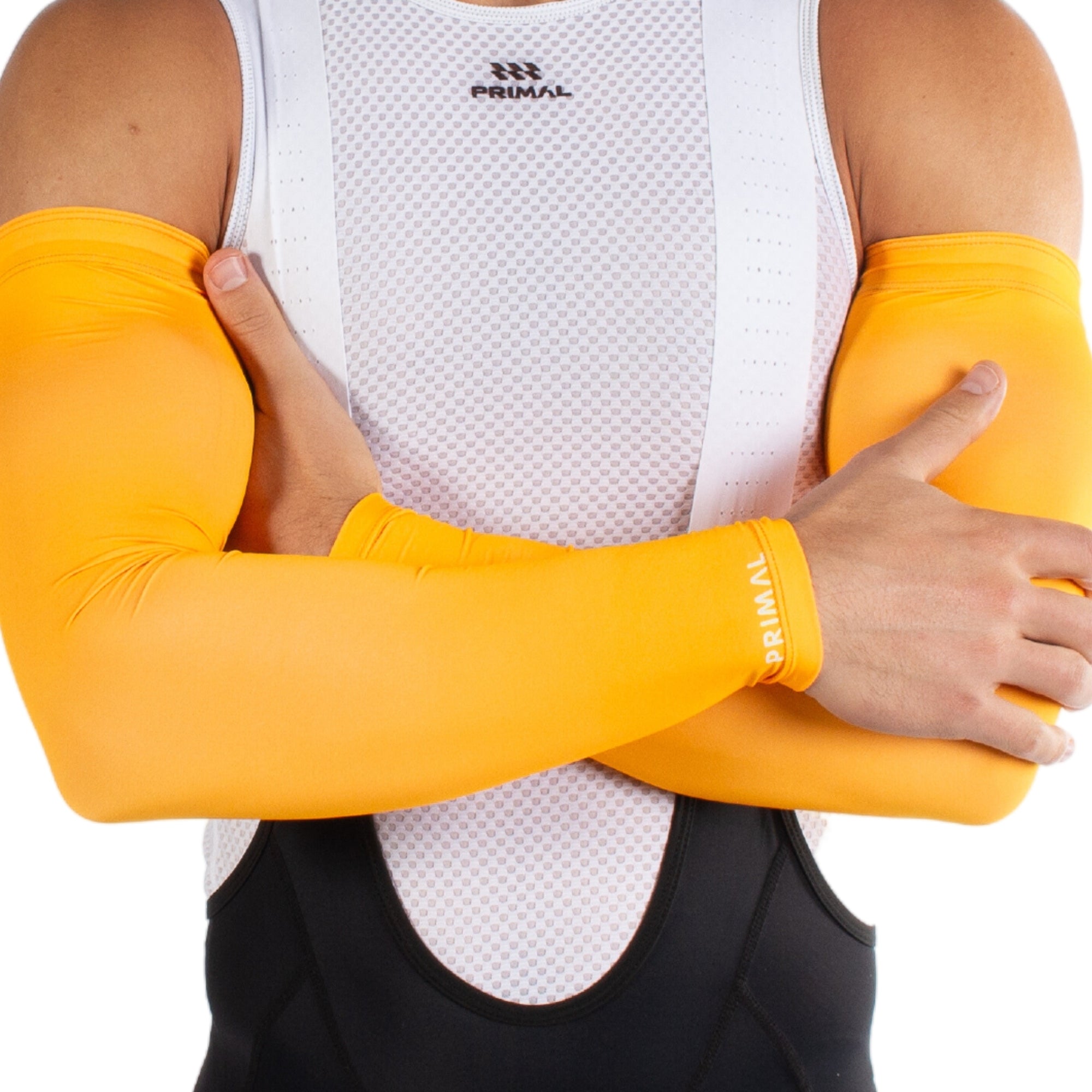 Orange Highlighter Lightweight Arm Sleeves Primal Wear