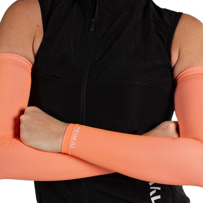 Women's Neon Peach Lightweight Arm Sleeves