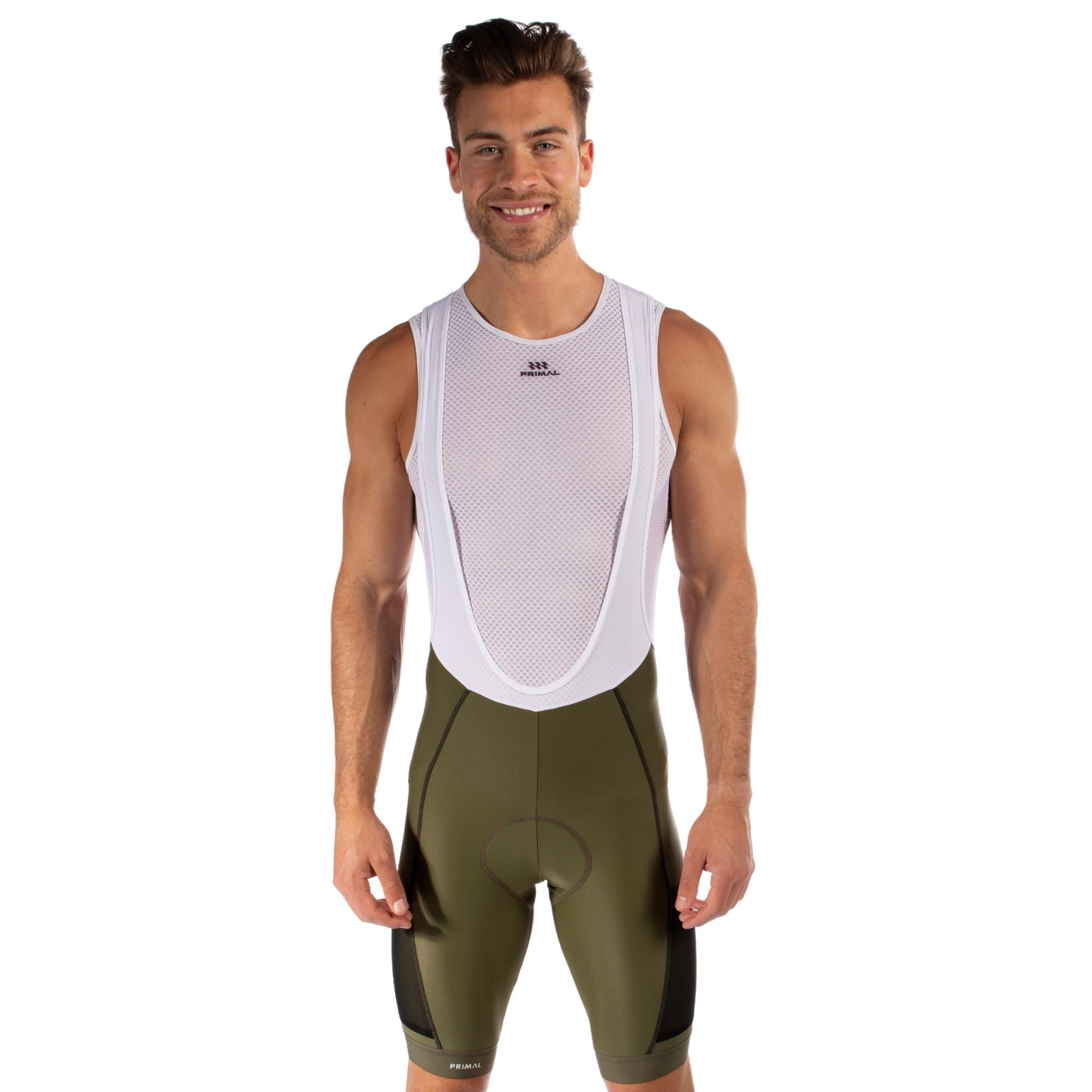 Men's Army Green Cargo Bib