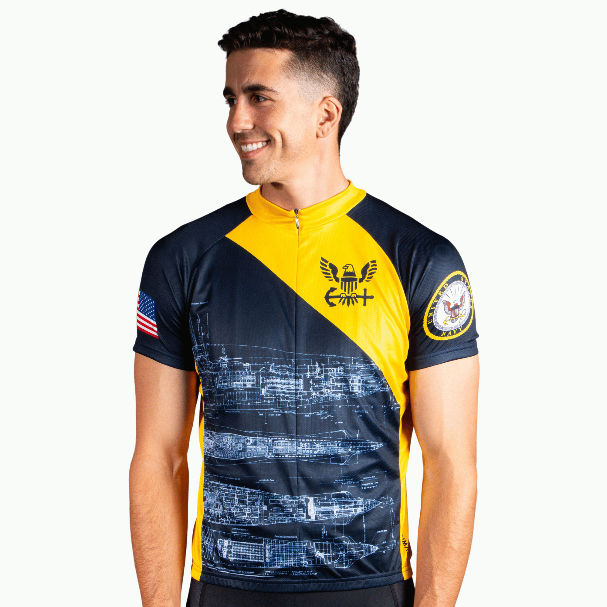 【希少】Primal Wear US NAVY サイクルジャージ アメリカ海軍 U.S. Navy Schematic Jersey