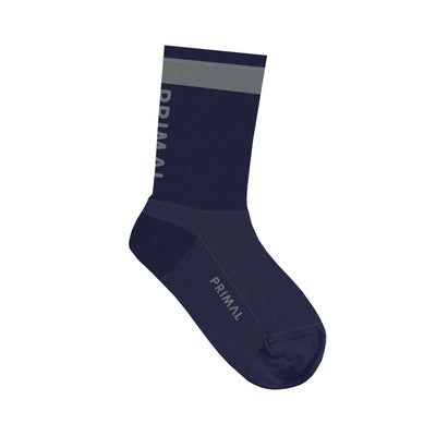 Navy & Grey Stripe Tall Sock