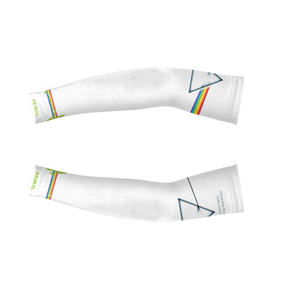 Pink Floyd White Dark Side of the Moon Arm Warmers