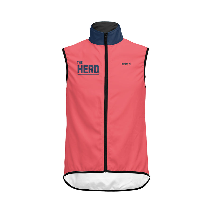 The Herd Women's Navy/Coral Wind Vest