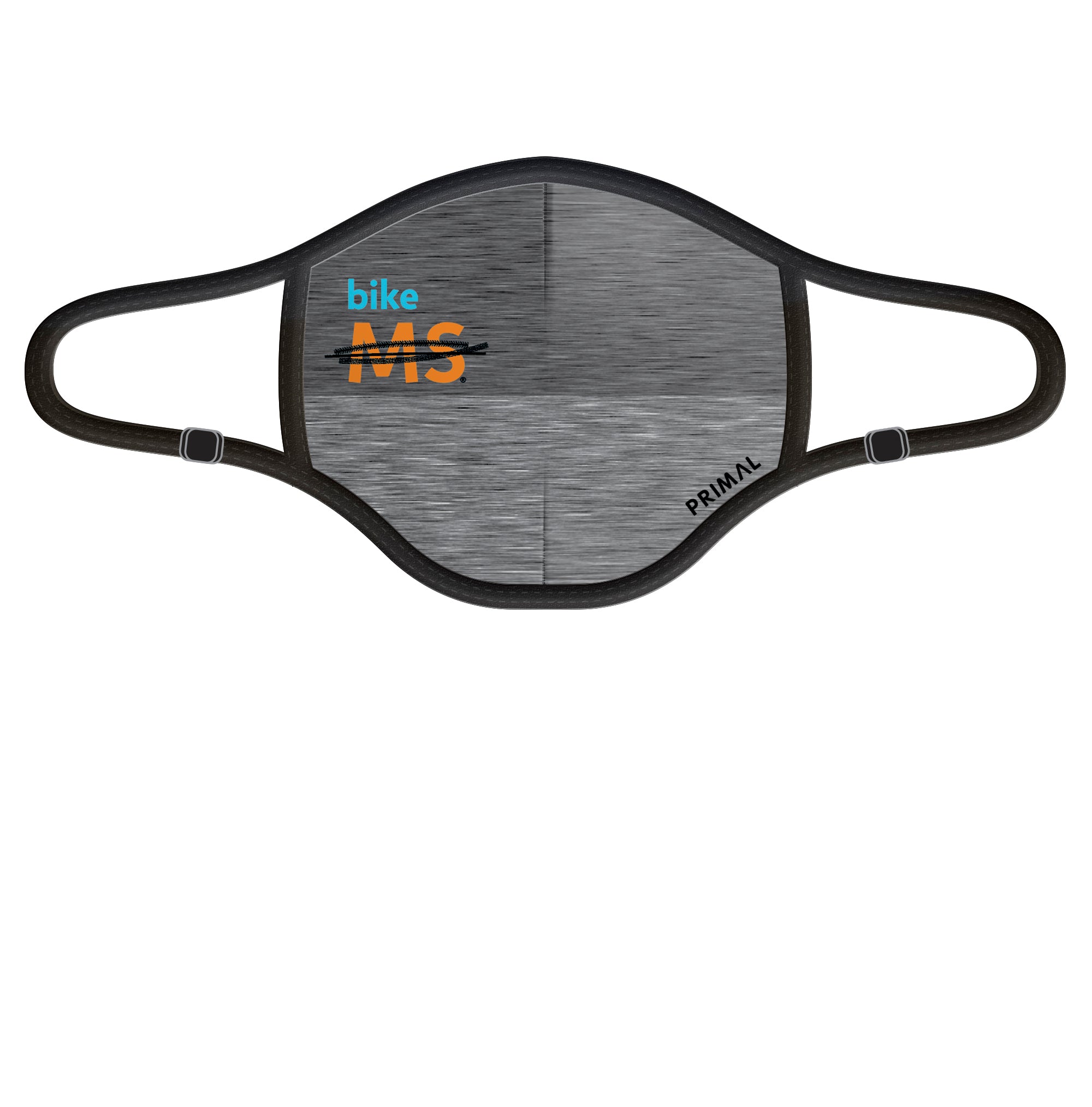 Bike MS Grey Face Mask 2.0 Filter Frame Primal Wear