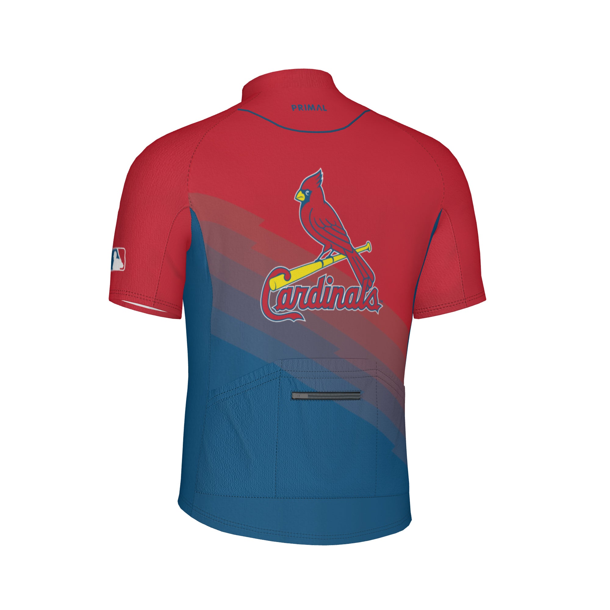 Primal Men's St. Louis Cardinals Jersey in Blue/Red, Size Small