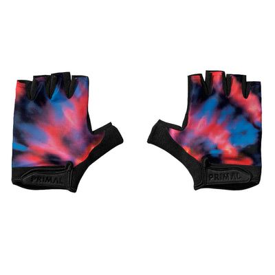 Tie-Dye Deep Blue Short Finger Gloves
