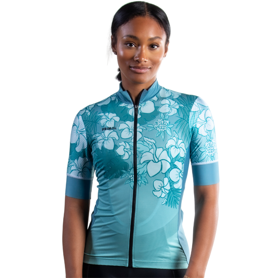 Teal Tropics Women's Helix 2.0 Jersey