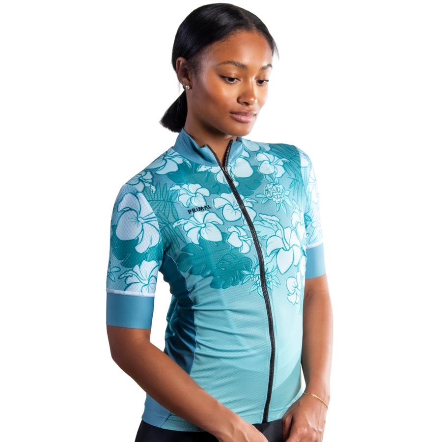 Teal Tropics Women's Helix 2.0 Jersey