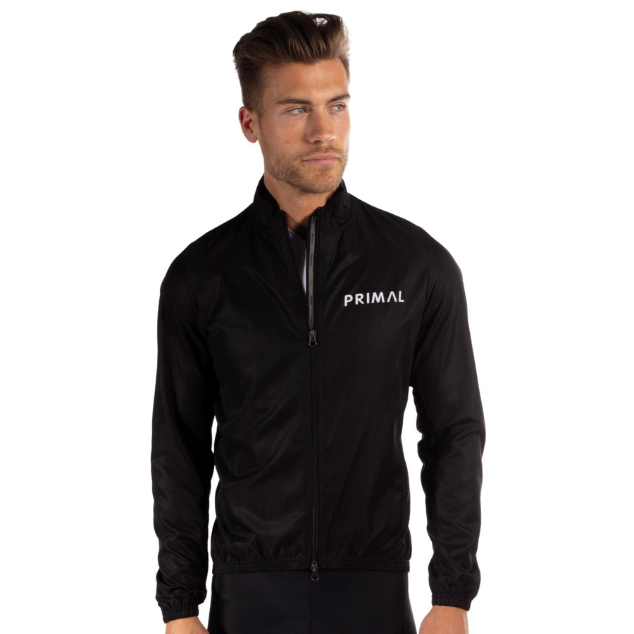 Lunix Men's Black and White Sport Cut Wind Jacket
