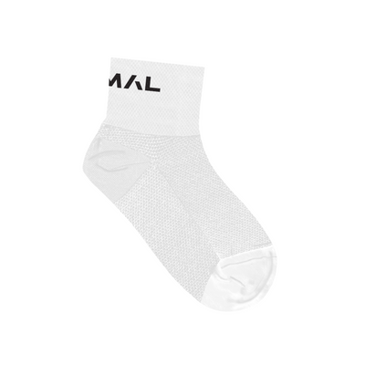 White Primal Mid Cuff Socks
