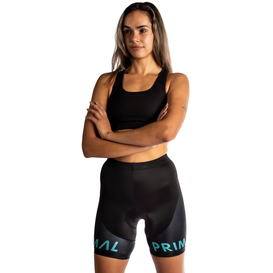 Lunix Women's Teal Black Label Shorts