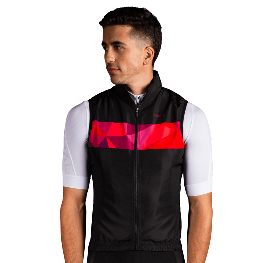 Triangular Men's Pocket Wind Vest Gilet - Main Image