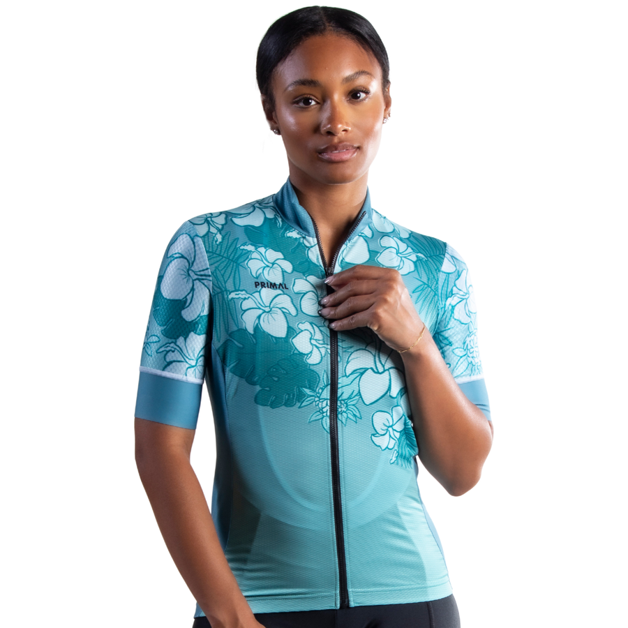 Teal Tropics Women's Helix 2.0 Jersey