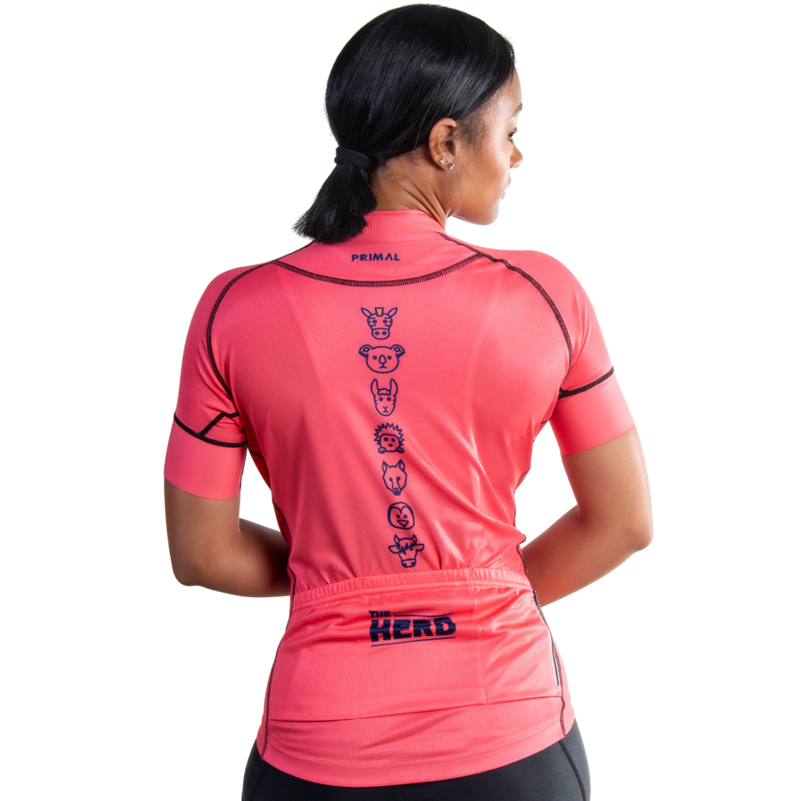 The Herd Women's Navy/Coral Evo 2.0 Jersey