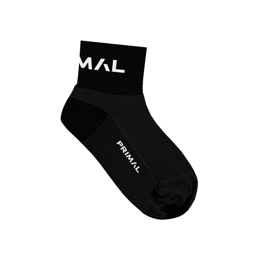 Black Primal Mid Cuff Socks