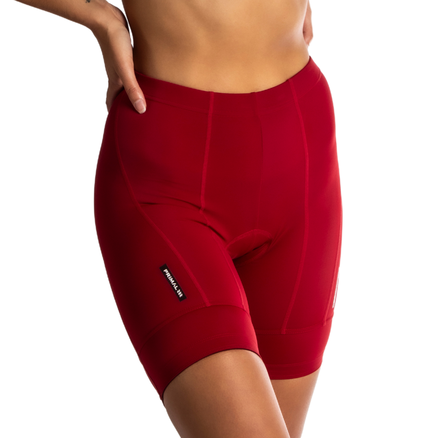 Solid Dark Red Women's Prisma Short
