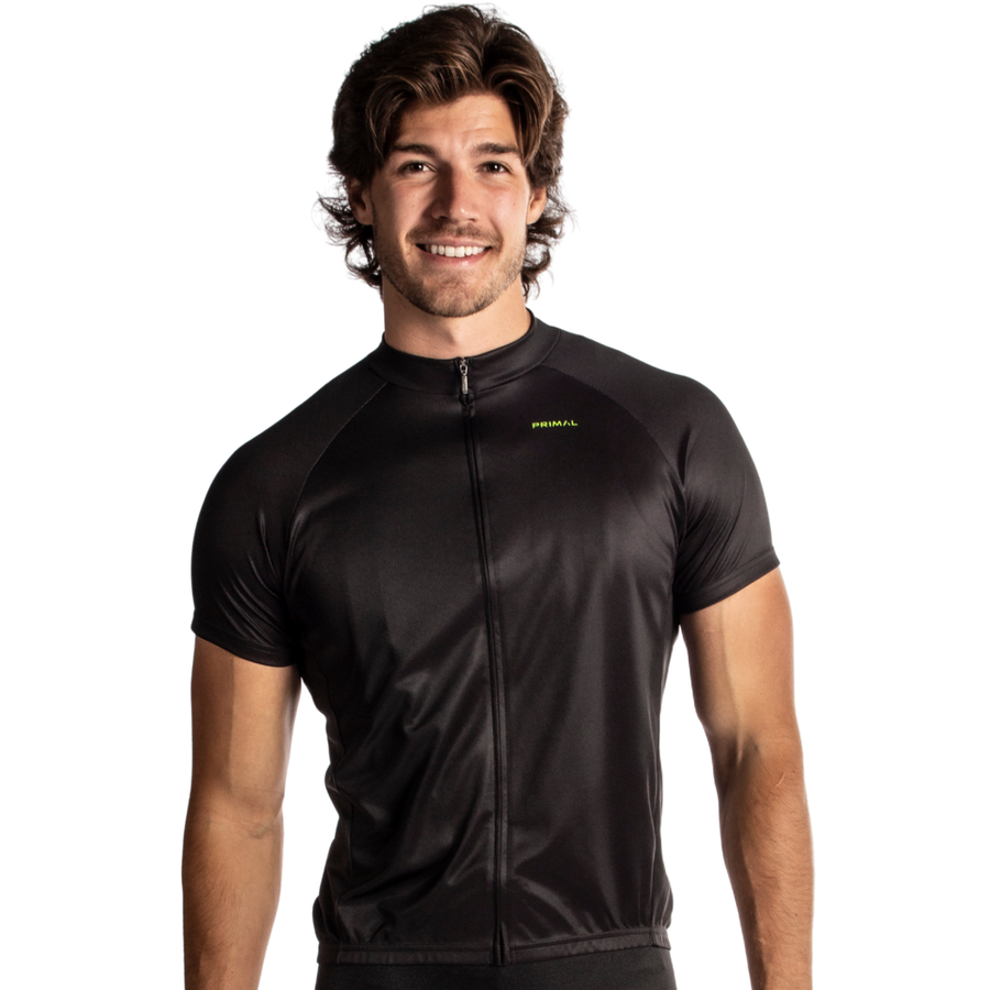 Solid Black Men's Sport Cut Jersey