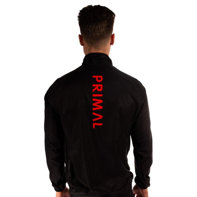 Lunix Men's Black and Red Sport Cut Wind Jacket