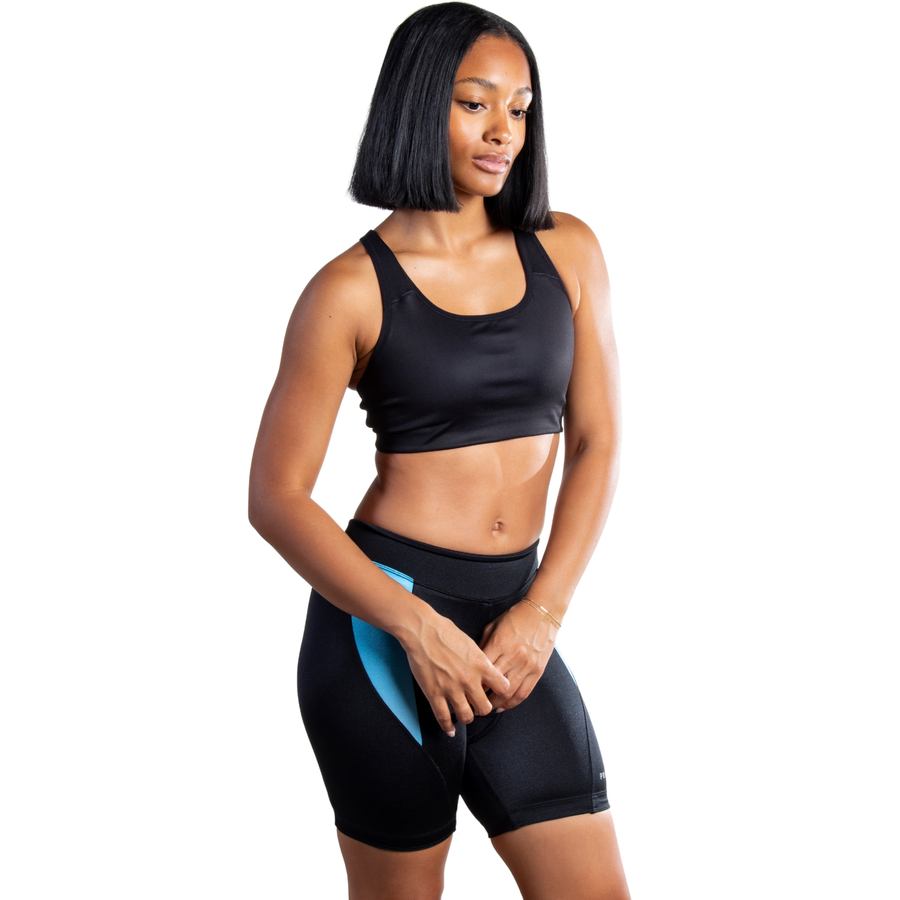 Ebony Women's Aqua Black Label Shorts