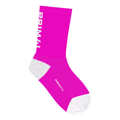 Pink Primal Tall Cuff Socks