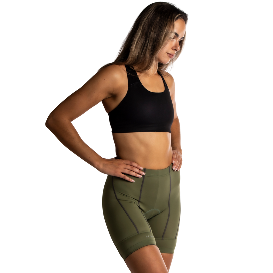 Solid Army Green Women's Prisma Short