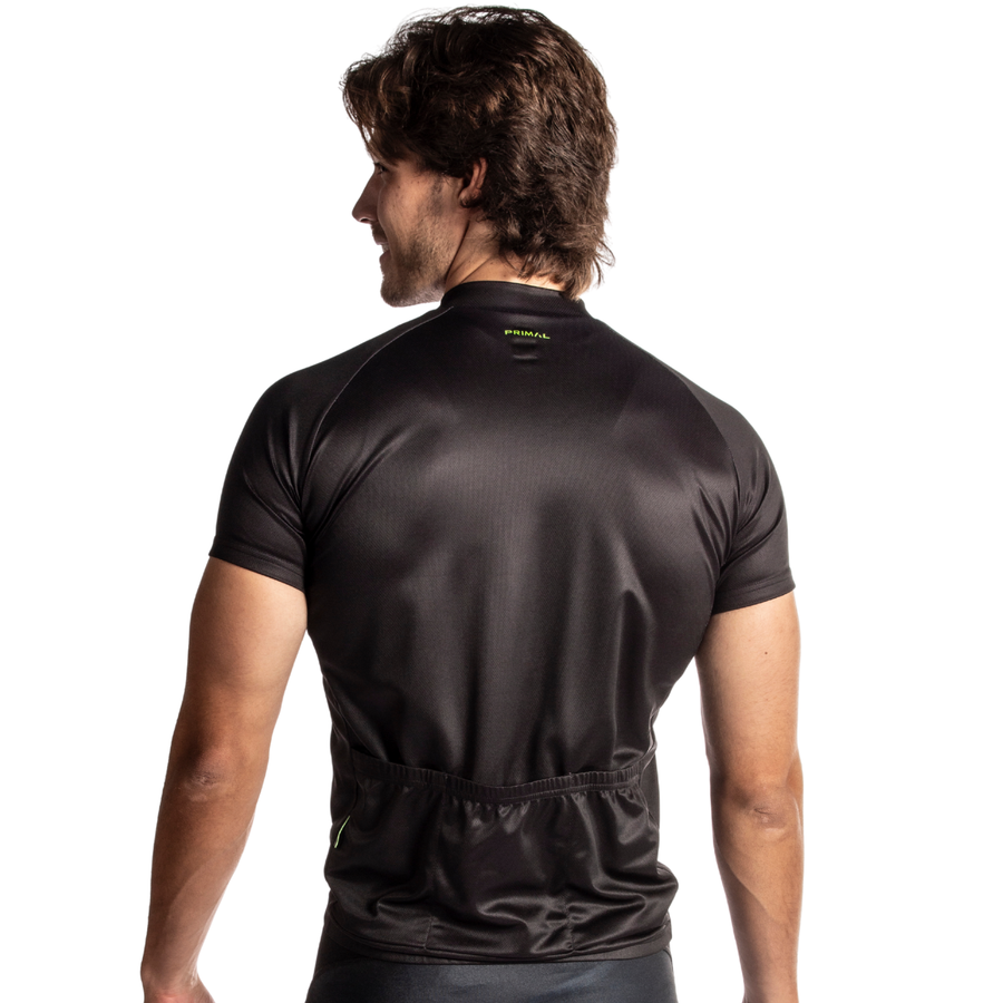 Solid Black Men's Sport Cut Jersey