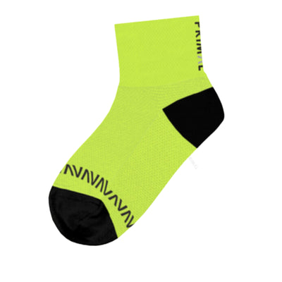 Primal Logo Neon Yellow Mid Cuff Sock