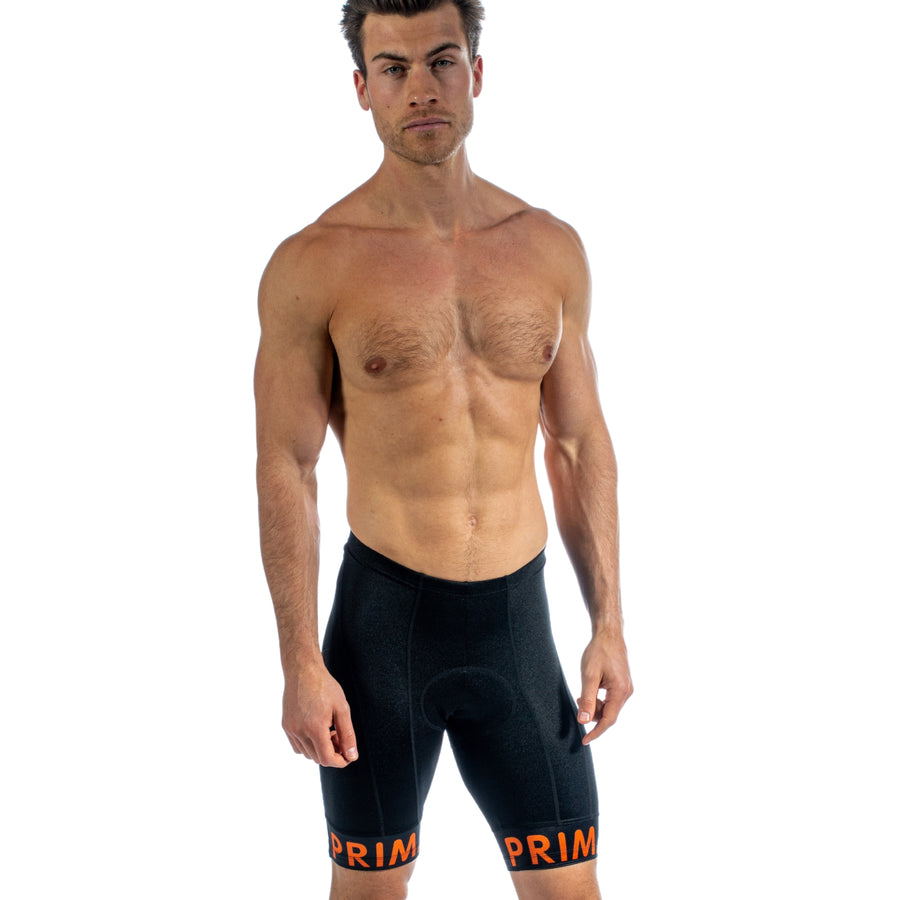 Lunix Men's Orange Prisma Shorts