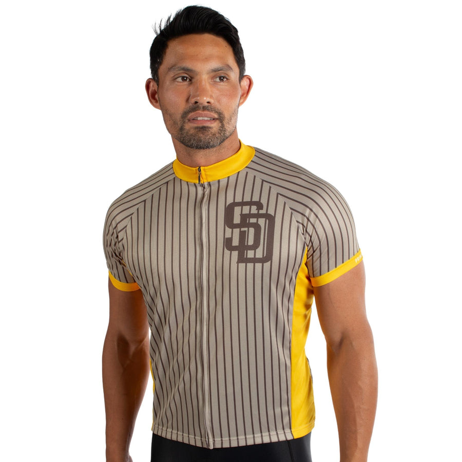 San Diego Padres Striped Men's Sport Cut Jersey