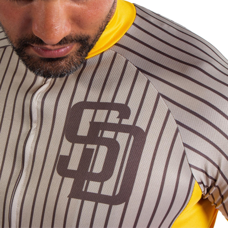 San Diego Padres Striped Men's Sport Cut Jersey