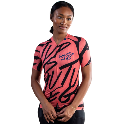 Shut Up Legs Overprint Coral Women's Jersey