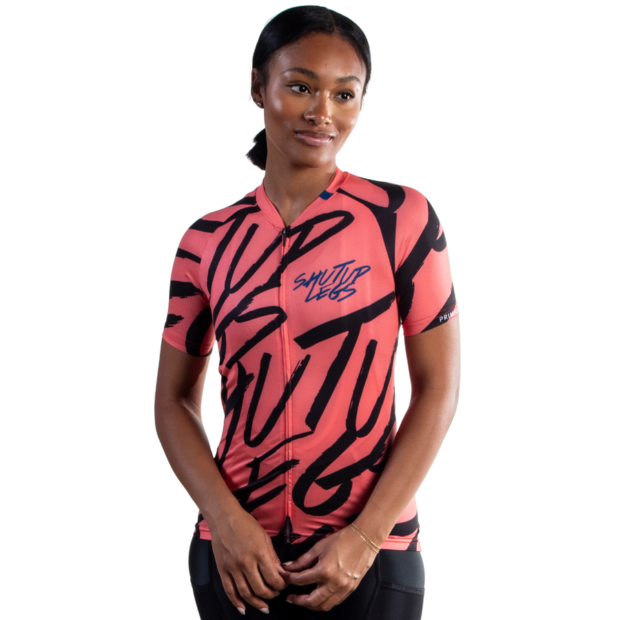 Shut Up Legs Overprint Coral Women's Jersey