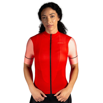 Solid Red Women's Helix 2.0 Jersey