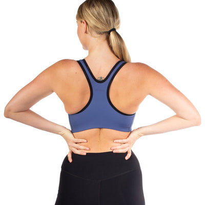 Washed Navy Women's Sports Bra