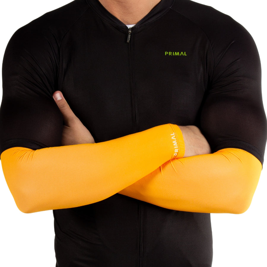 Orange Highlighter Lightweight Arm Sleeves