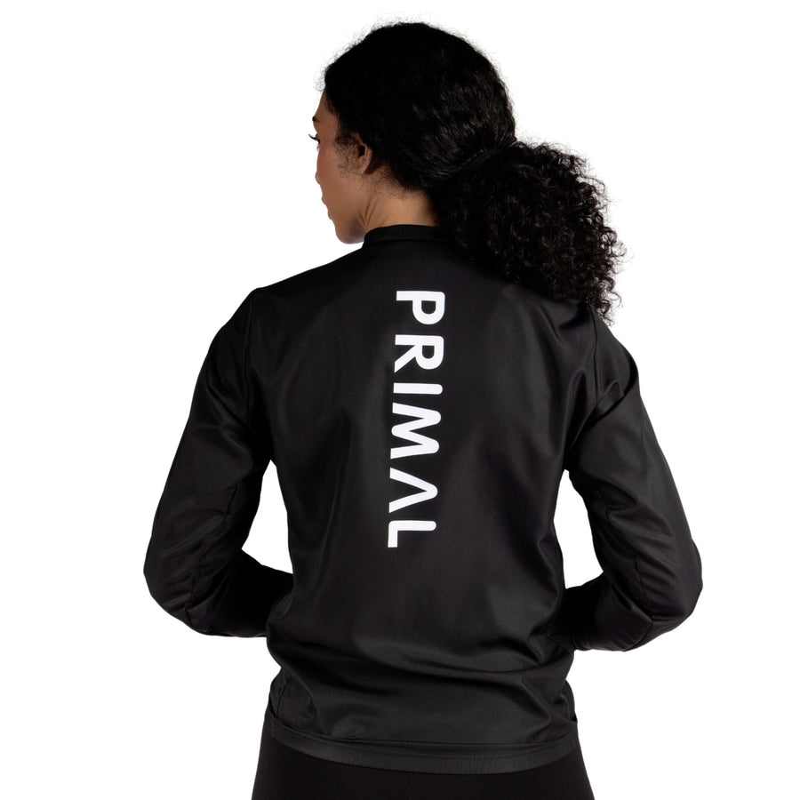 Lunix Women's Black and White Sport Cut Wind Jacket