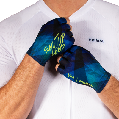 Blue Shut Up Legs Aero Short Finger Glove