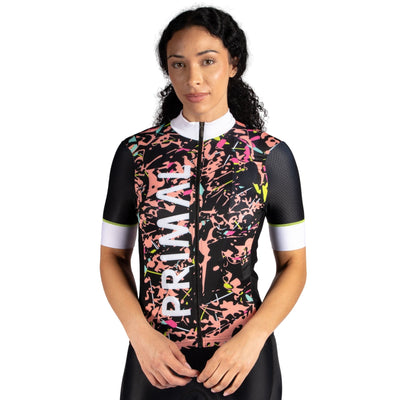 Coral Splatter Women's Helix 2.0 Jersey