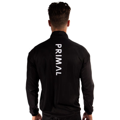 Lunix Men's Black and White Sport Cut Wind Jacket