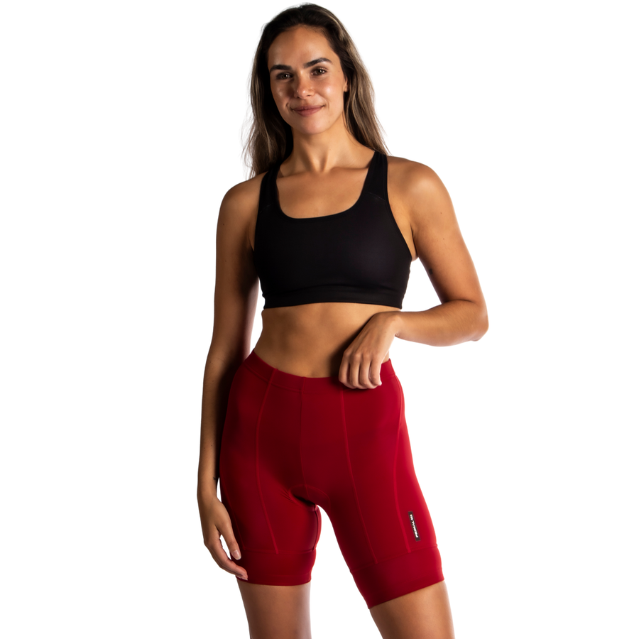 Solid Dark Red Women's Prisma Short