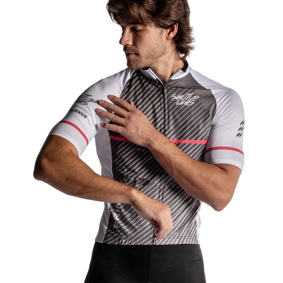 Shut Up Legs White Men's Prisma Tour Jersey