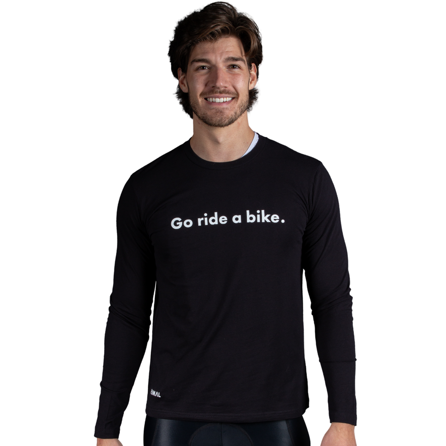 Go Ride a Men's Long Sleeve T-Shirt