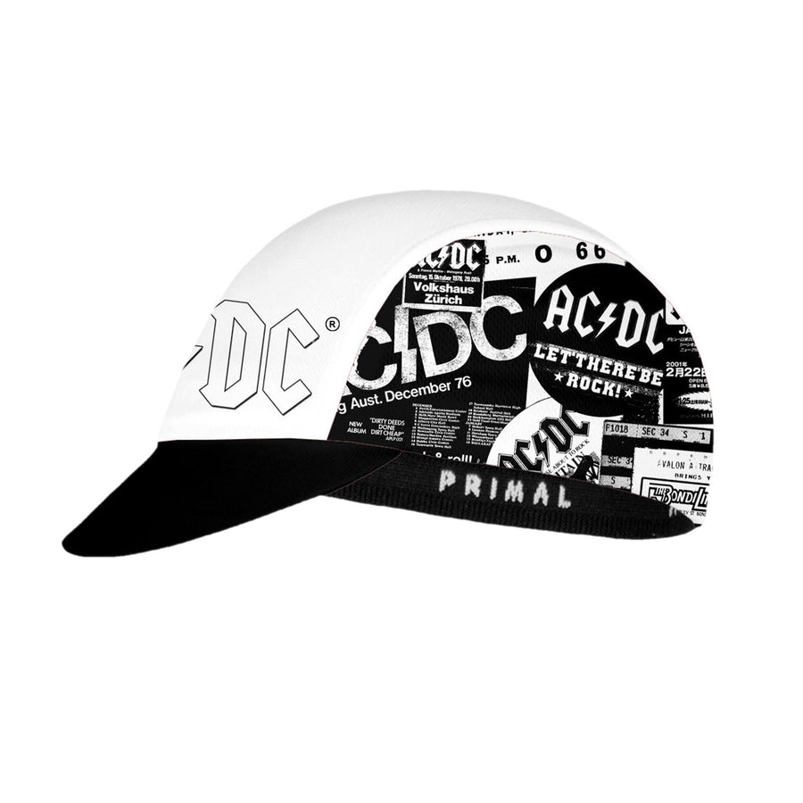 AC/DC Newsprint Cycling Cap