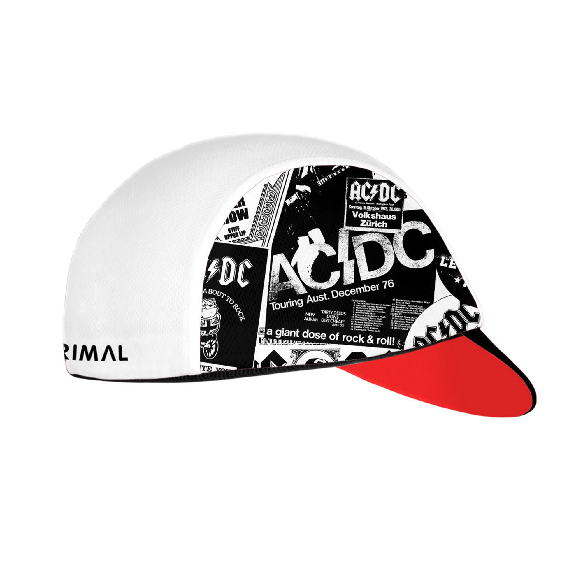 AC/DC Newsprint Cycling Cap