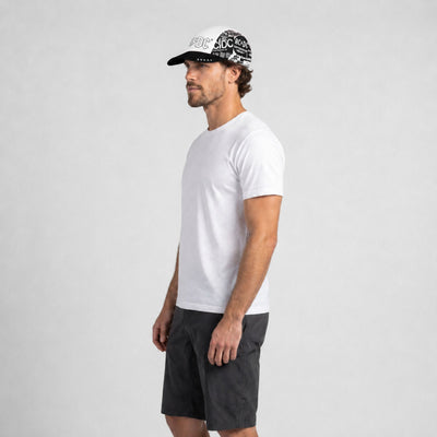 AC/DC Newsprint Cycling Cap
