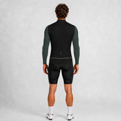Alitios Men's Black/Moss Long Sleeve Vertos Jersey