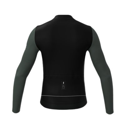 Alitios Men's Black/Moss Long Sleeve Vertos Jersey